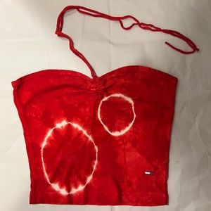 TOMMY HILFIGER TUBE TOP W/TIE